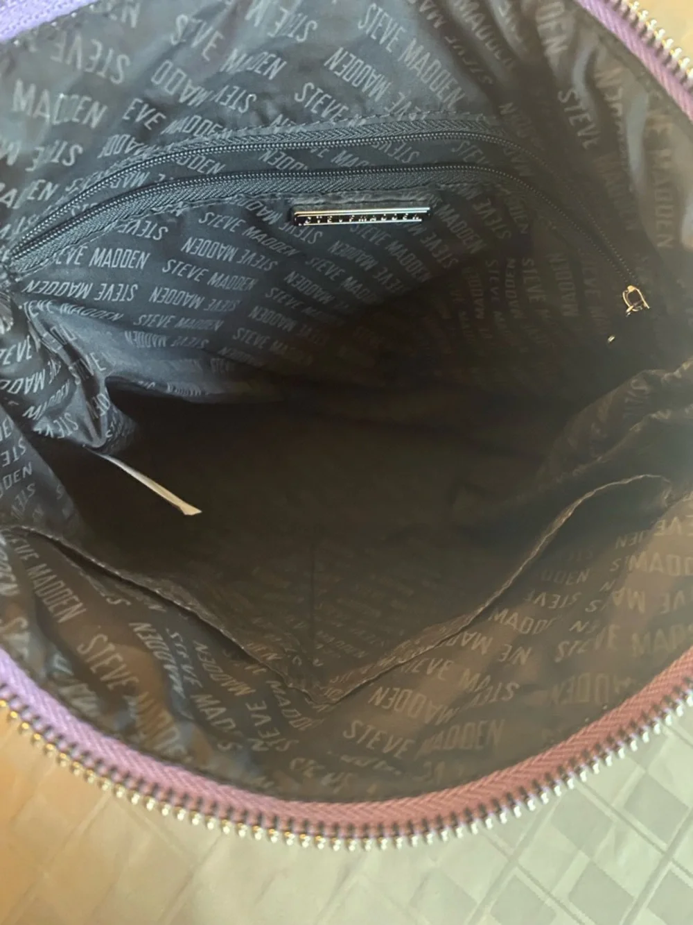 3/$29 Steve Madden Sumba Purple Quilted Nylon Backpack